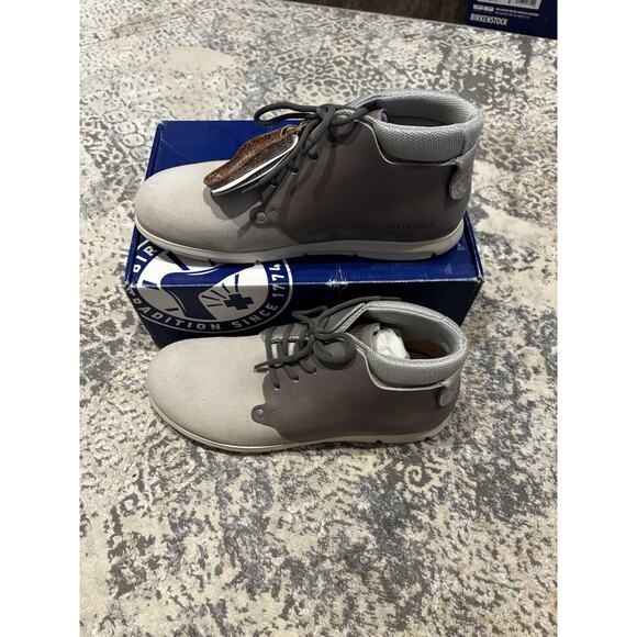 NEW Birkenstock Estevan Boots Off-White Leather/Suede 42 - Picture 1 of 8